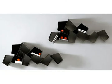 W SU LINE - Floating metal bookcase by Ronda Design - view 2
